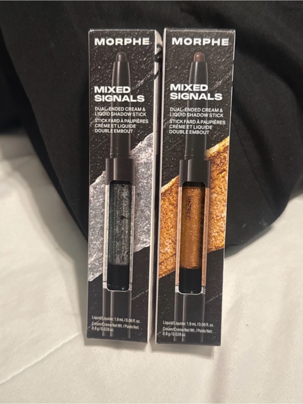 Morphe Mixed Signals Dual-Ended Shadow Stick — Black & Gold